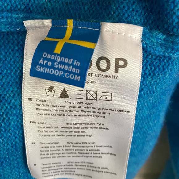 Skhoop brand Scandinavian wool sweater with fair isle pattern. Size XL. - Picture 4 of 6